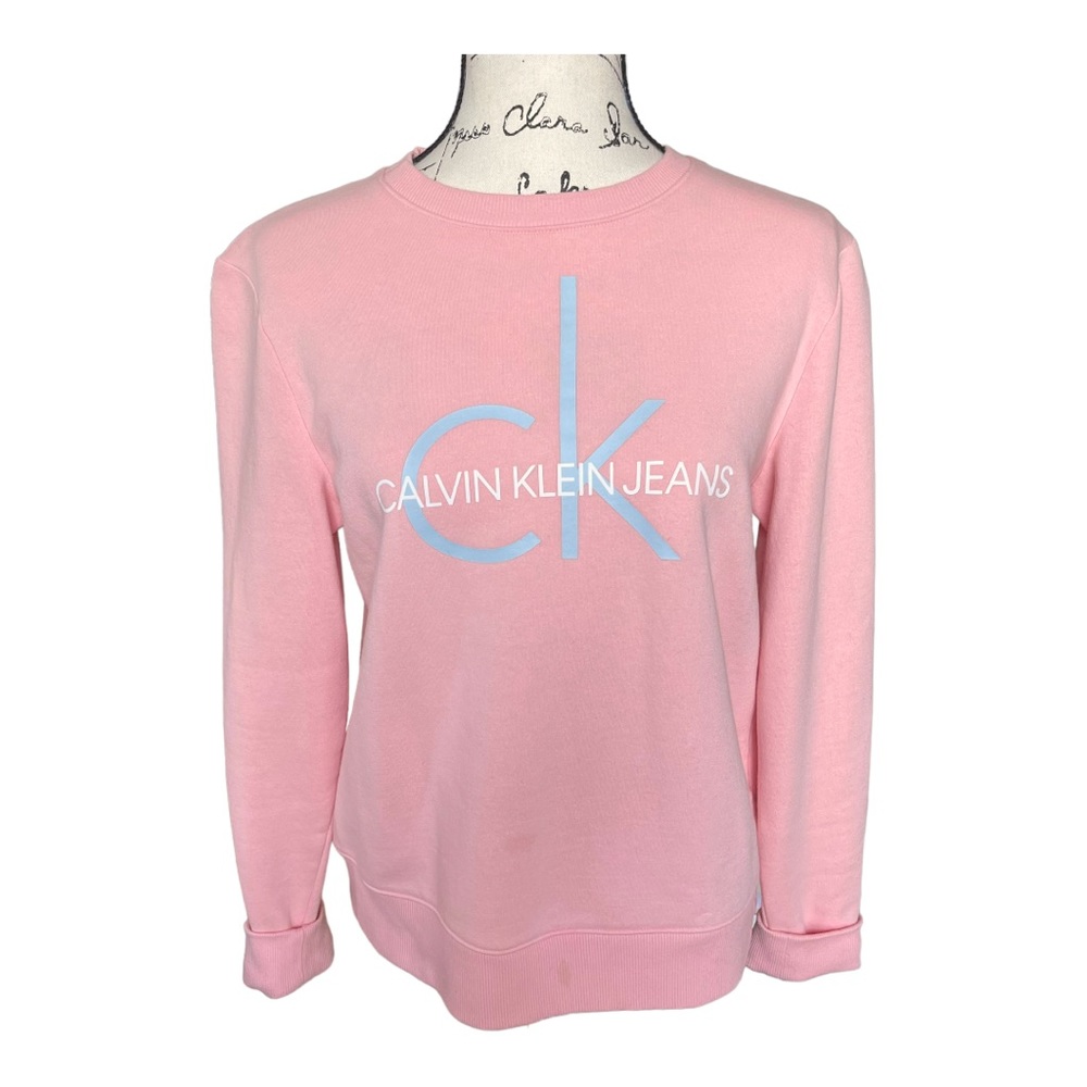 Pink and Blue Calvin Klein Crewneck